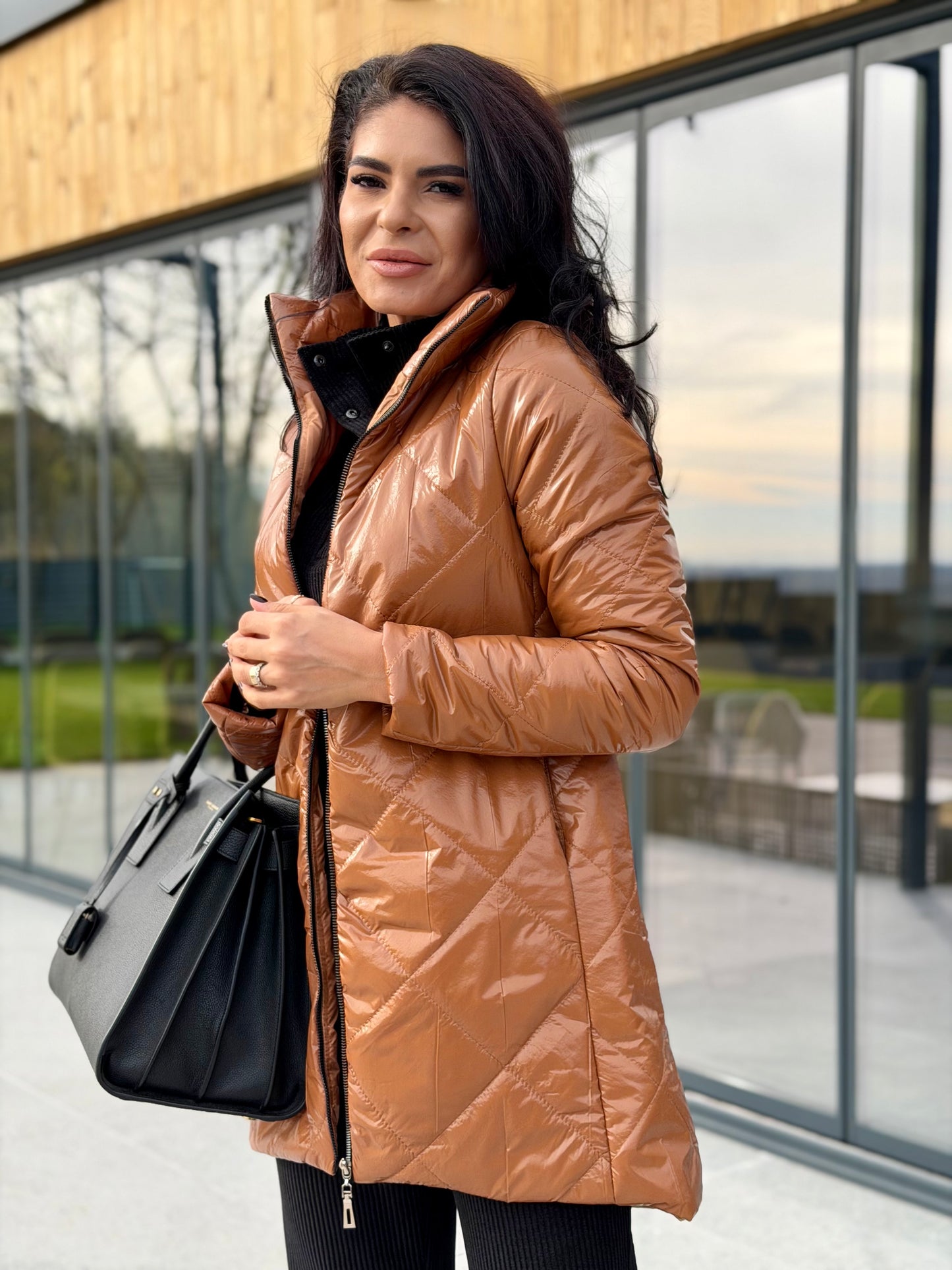 Geaca Amelia - Caramel Brown