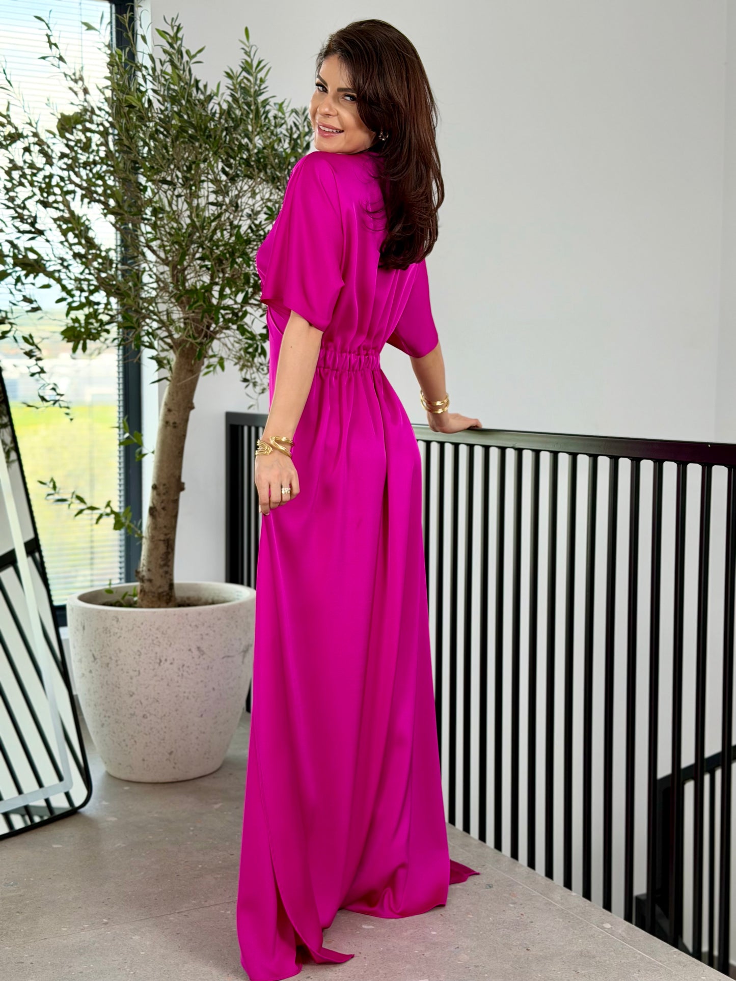 Rochie Saphire - Hot Fuchsia