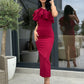Rochie Soleil - Bordo