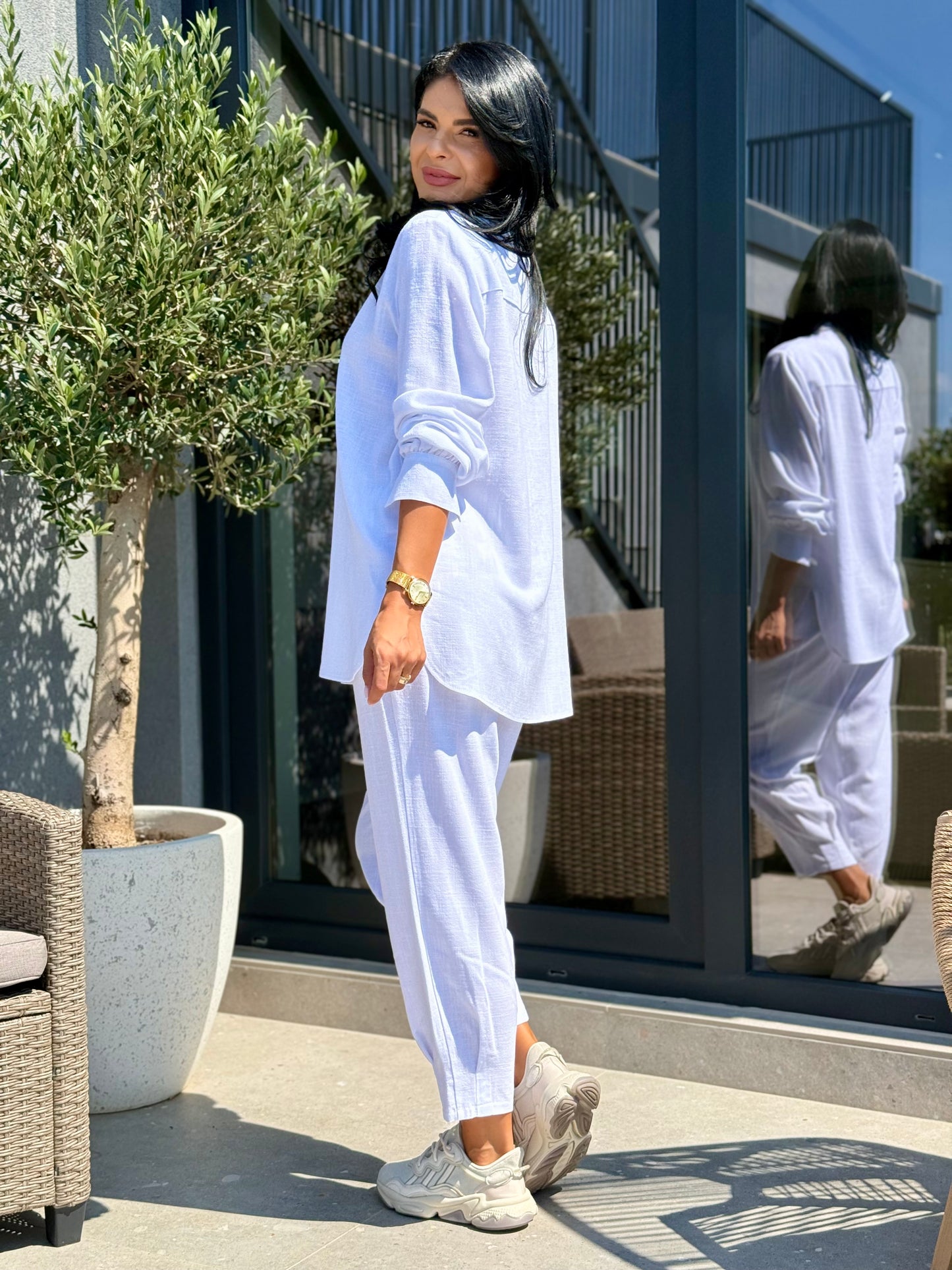Costum Anelise - Alb