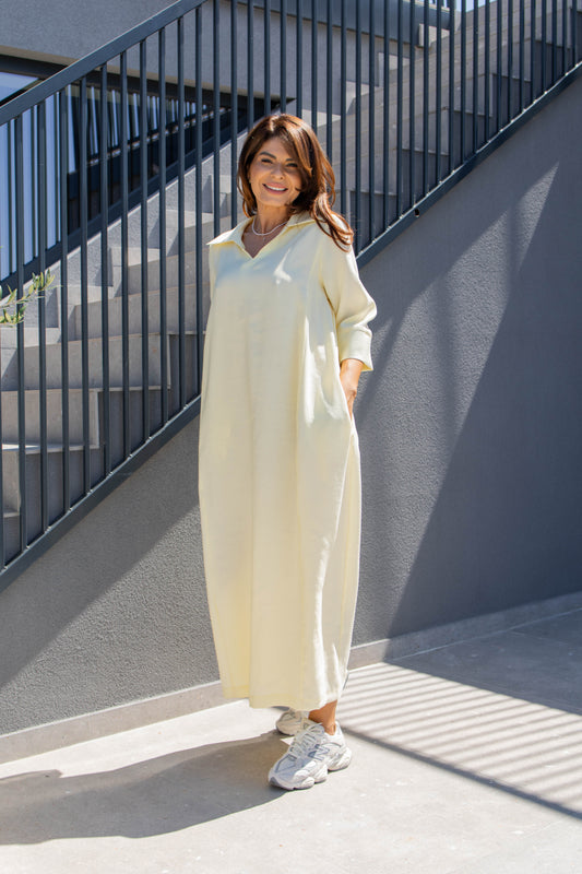 Rochie Astonia - Galben Pai