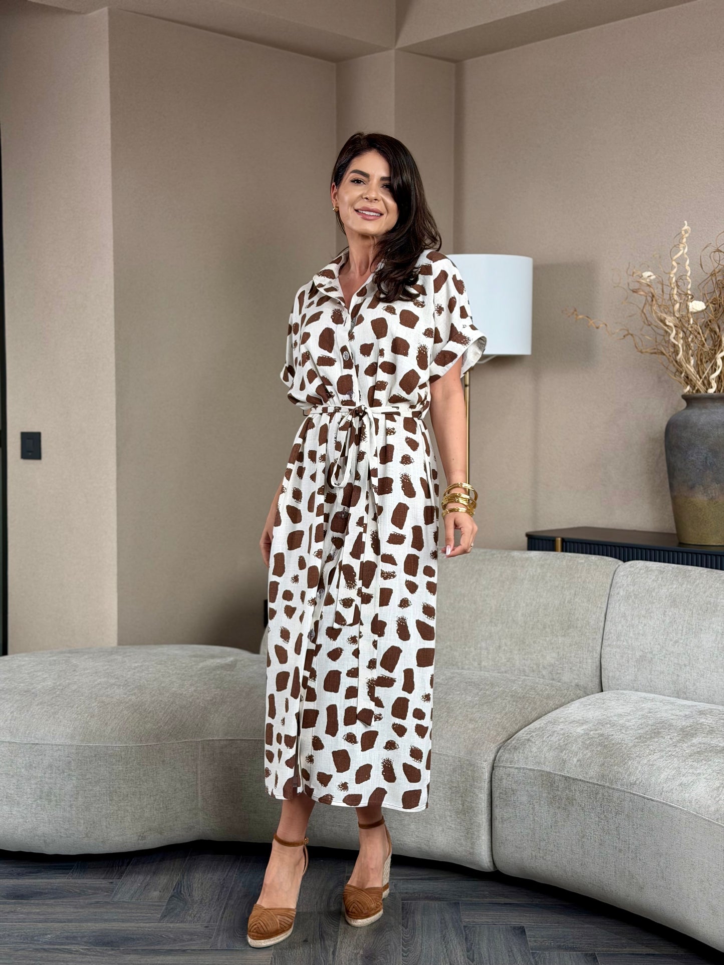 Rochie Cammy - Natural Print