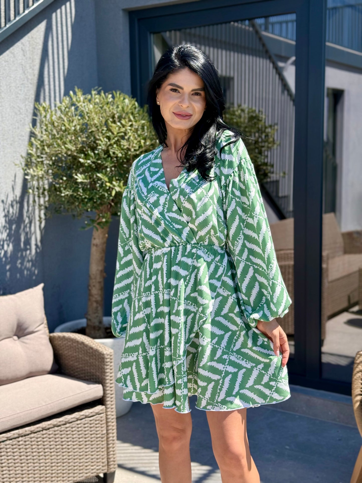Rochie Arina -  Green Forest