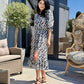 Rochie Nova - Black Flowers