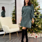 Rochie Cellie - Frosted Emerald