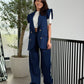 Costum Sunsset - Navy Pinstripe