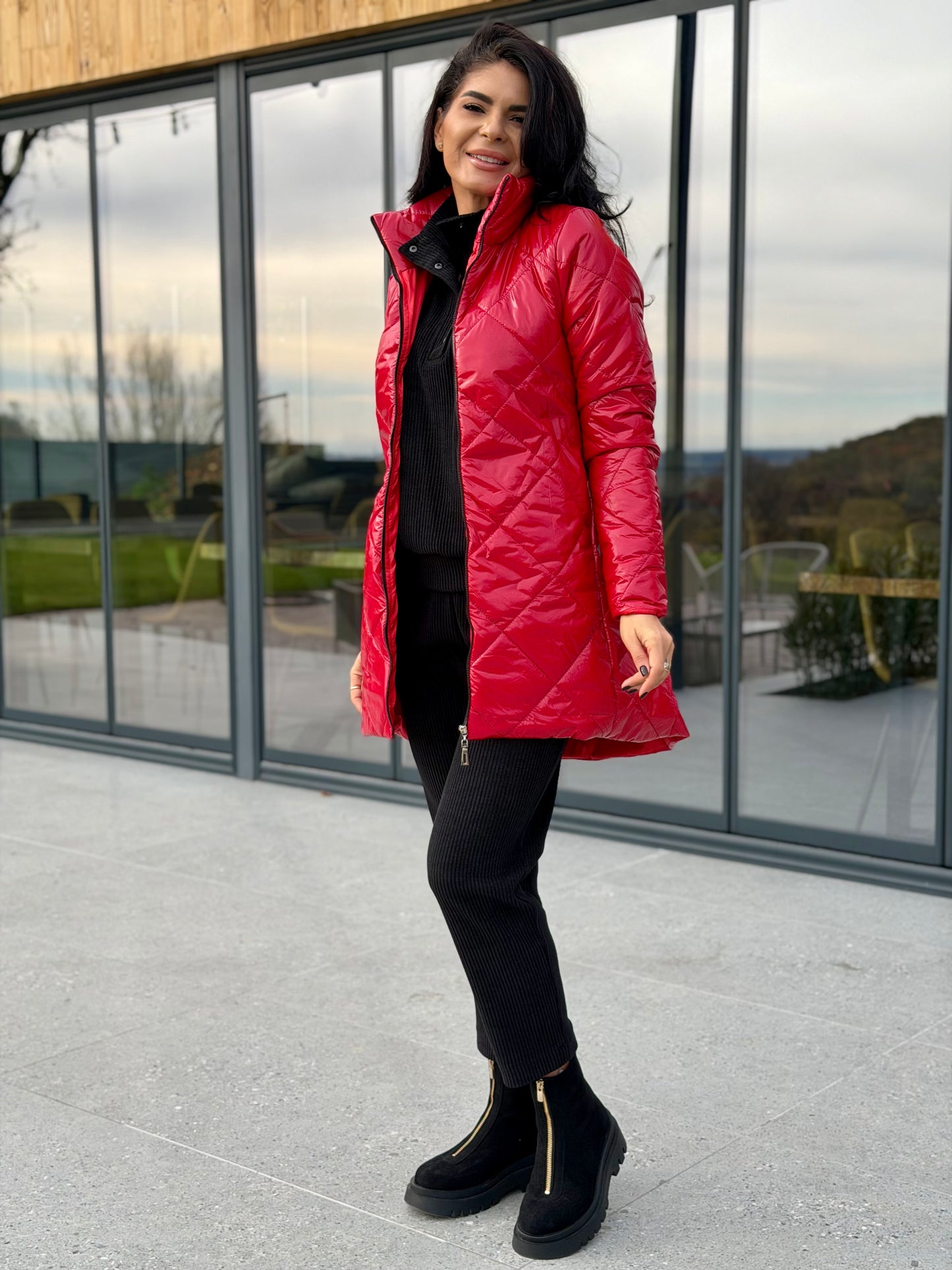 Geaca Amelia - Cherry Red