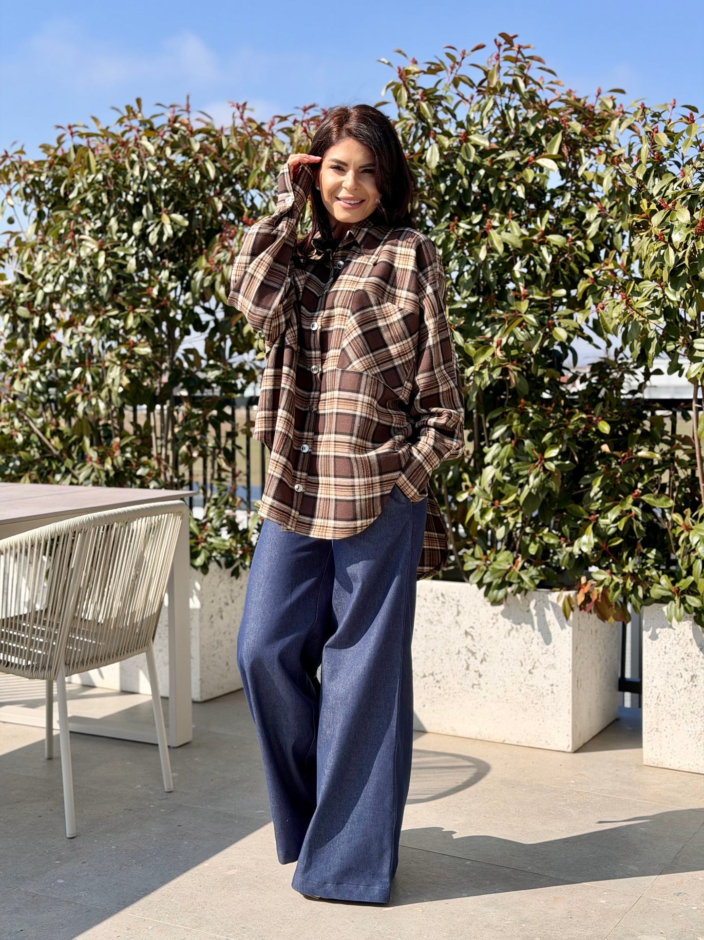 Camasa Oversize - Chocolate