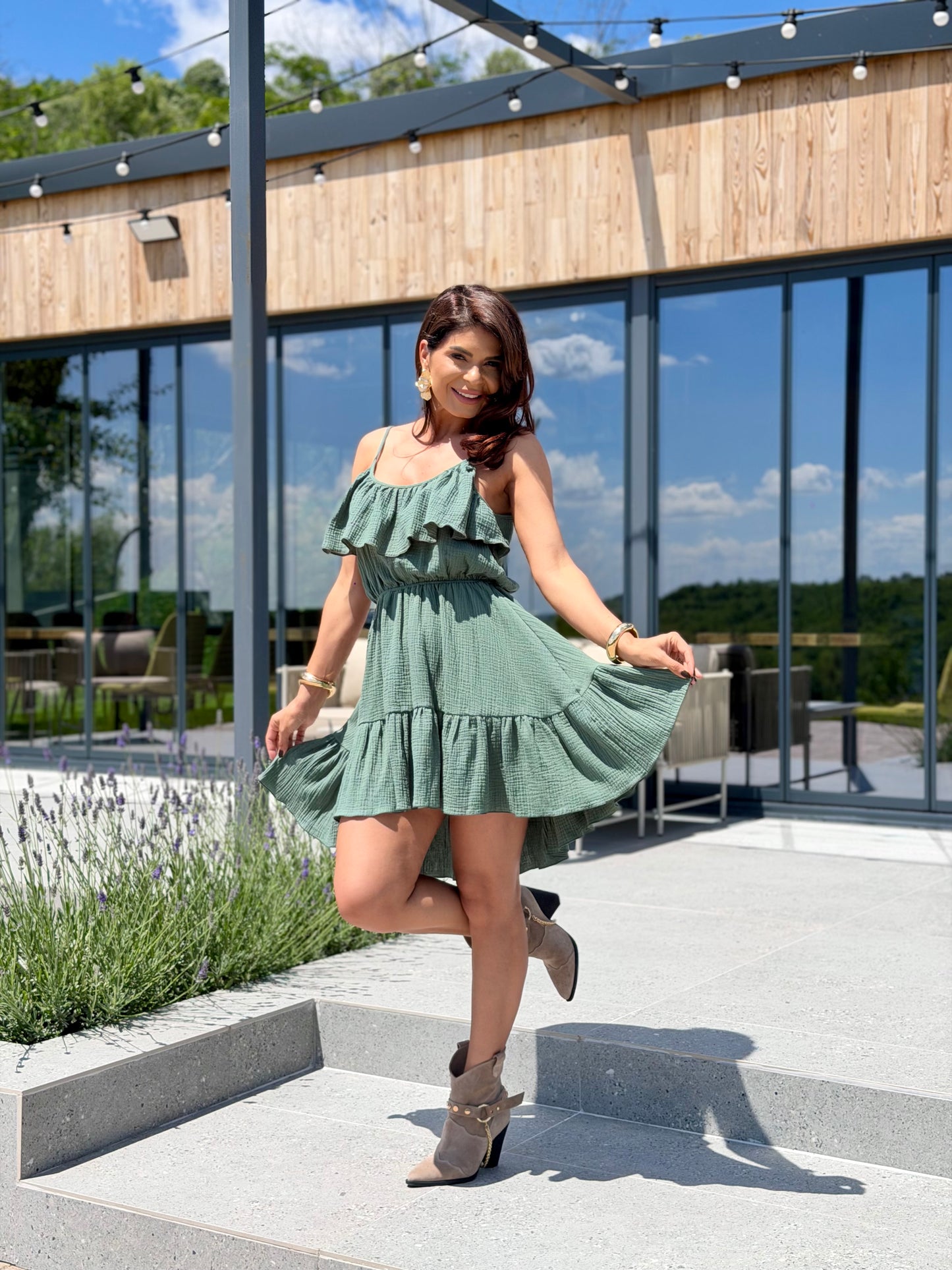 Rochie Natalia - Eucalyptus