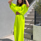 Costum Albba - Verde Neon