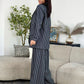 Costum Beth - Navy Pinstripe