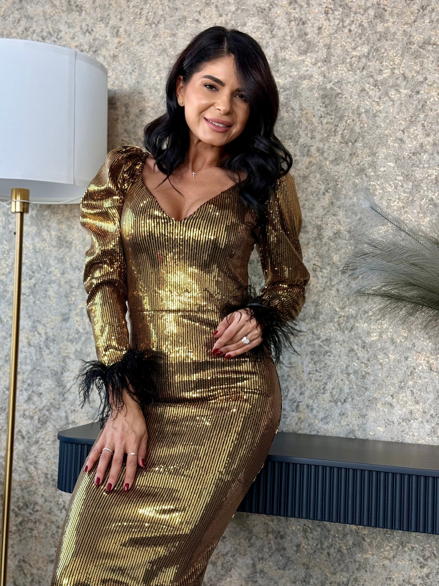 Rochie Elizabeth - Gold