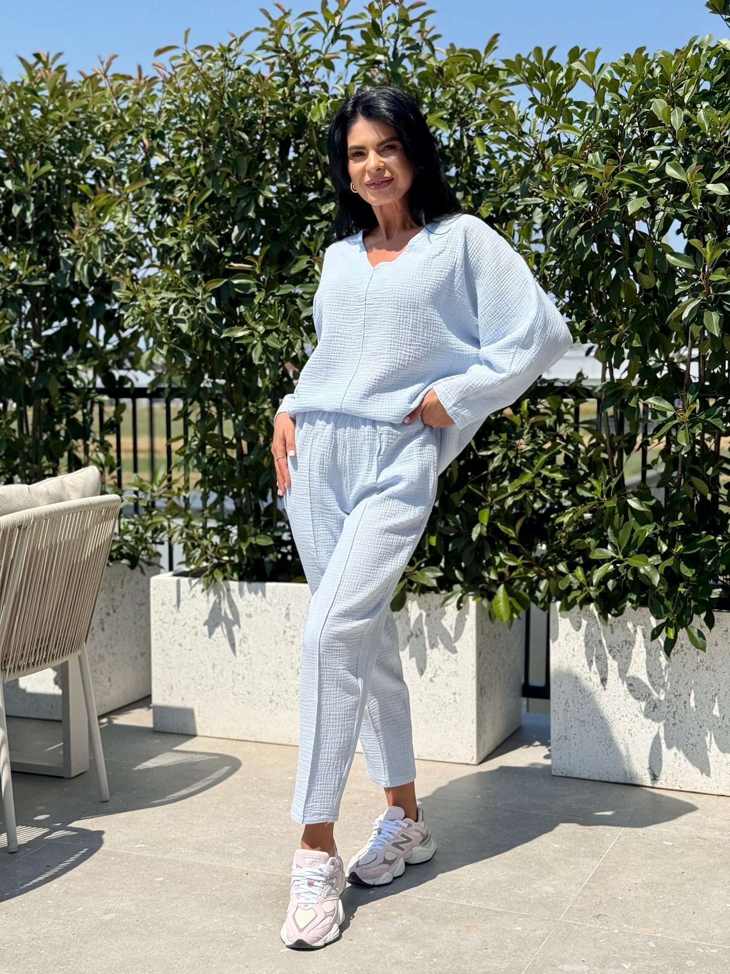 Set Muselina Vera - Baby Blue