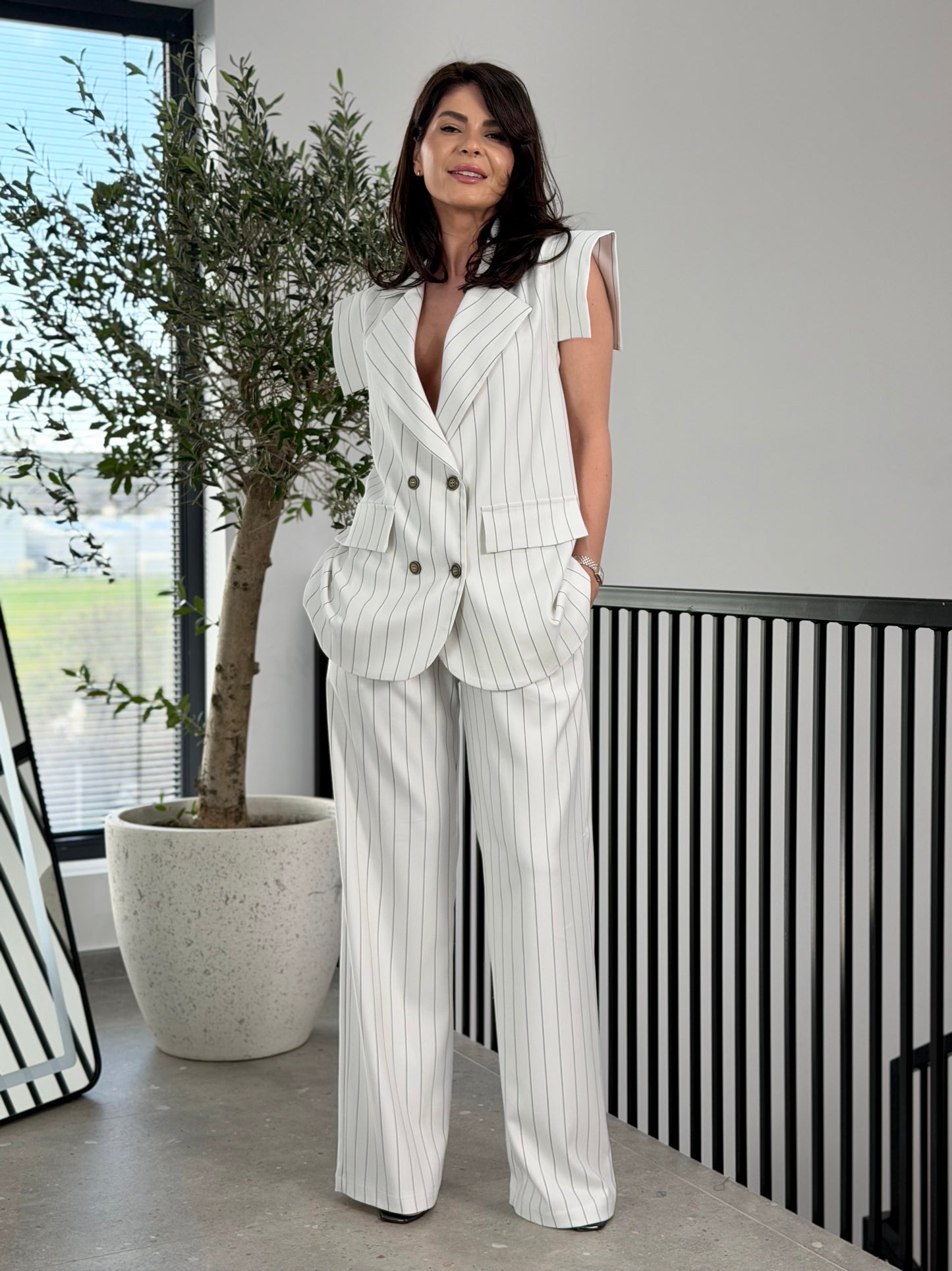 Costum Sunsset - White Pinstripes