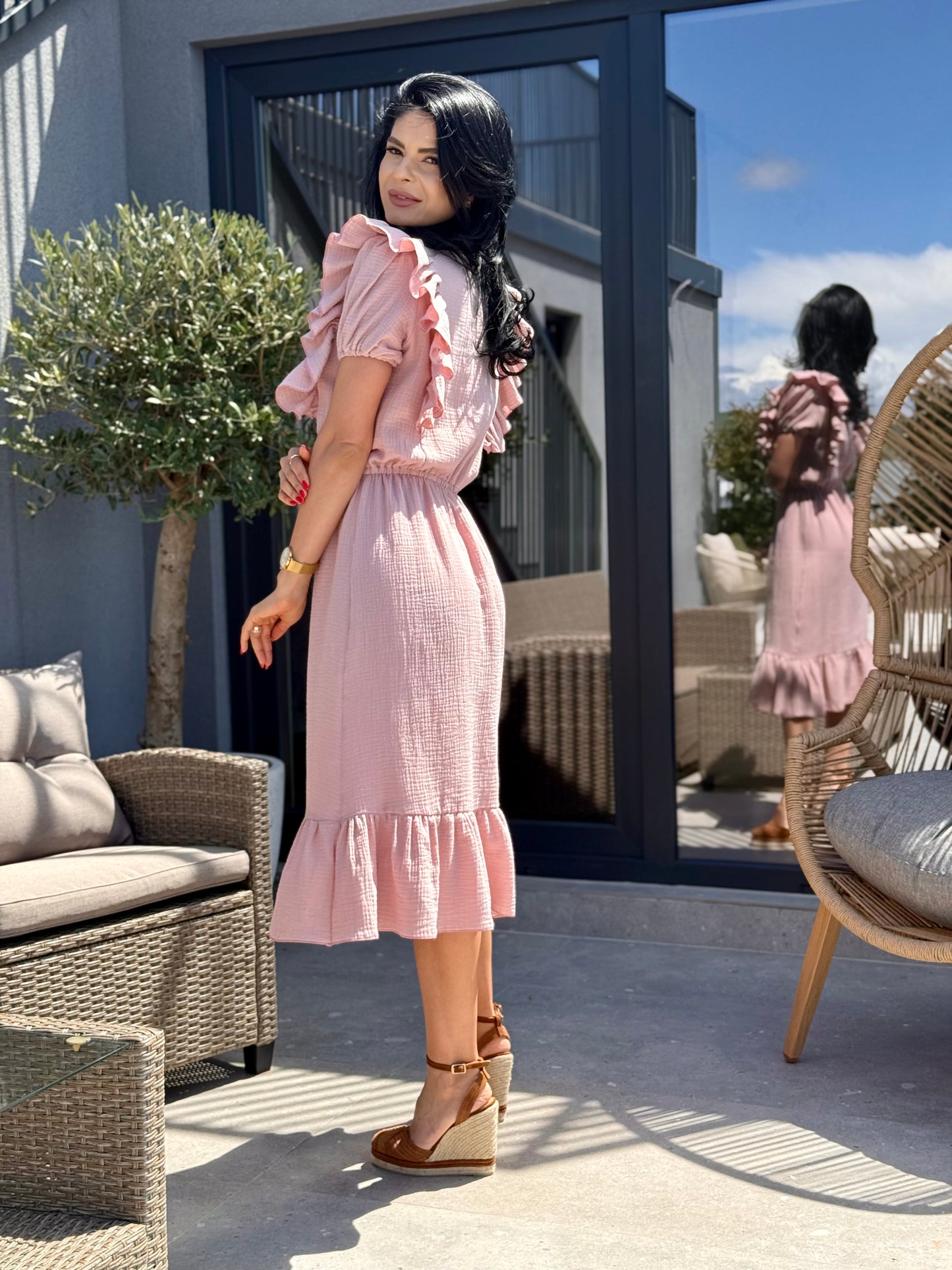 Rochie Serena - Roz Pudra