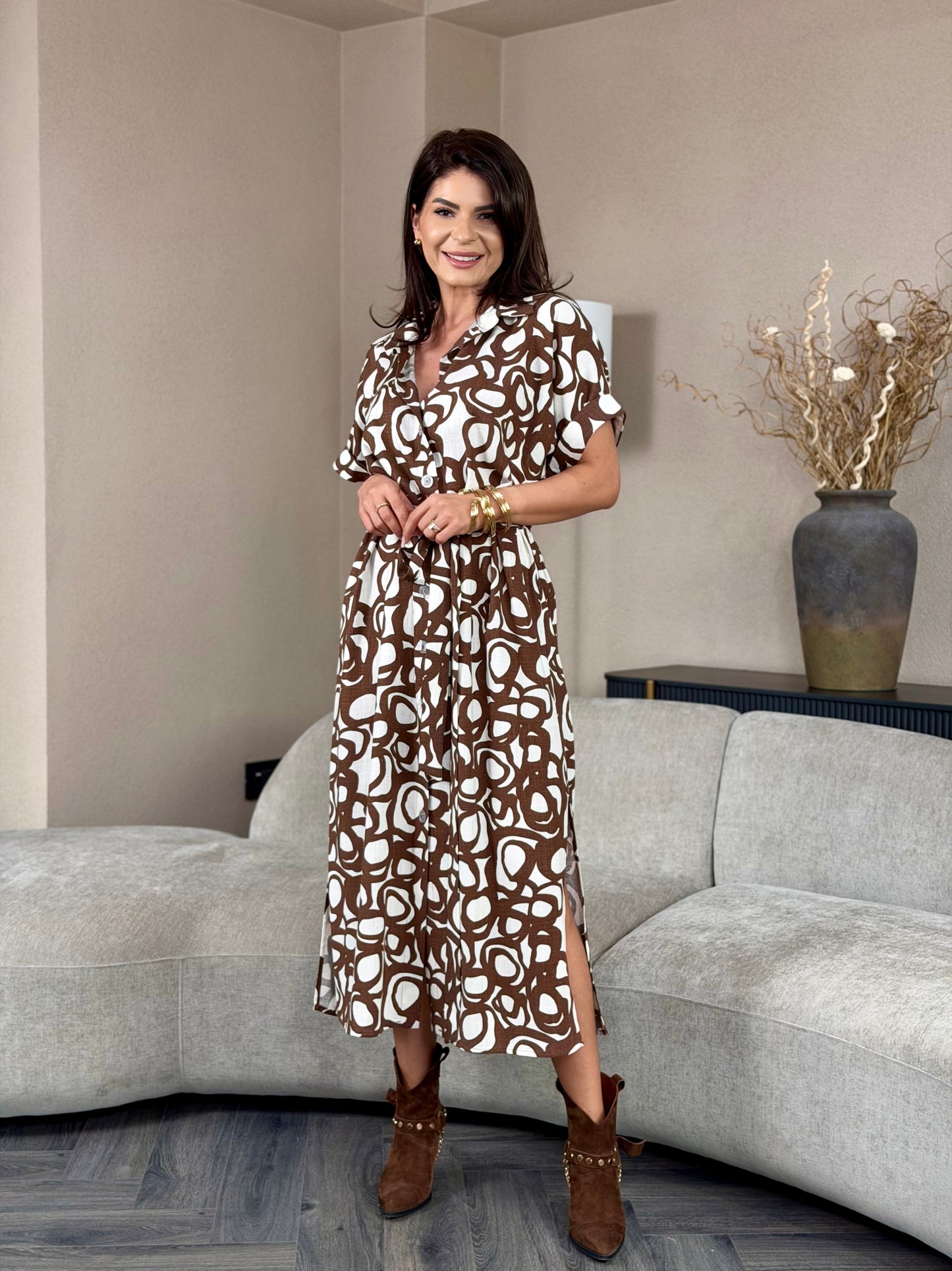 Rochie Cammy - Desert Sand Print