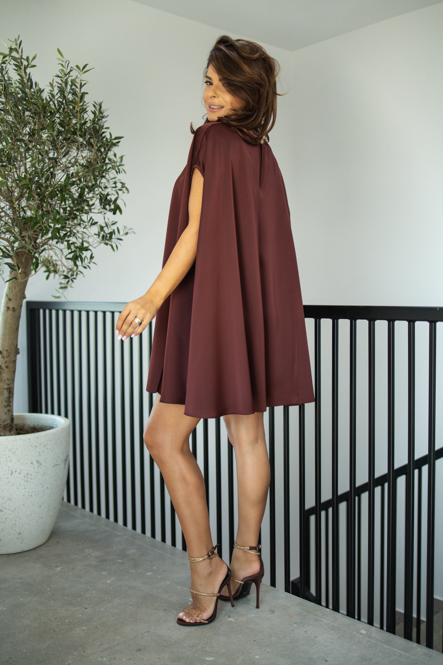 Rochie Bellagio - Cocoa Smoke