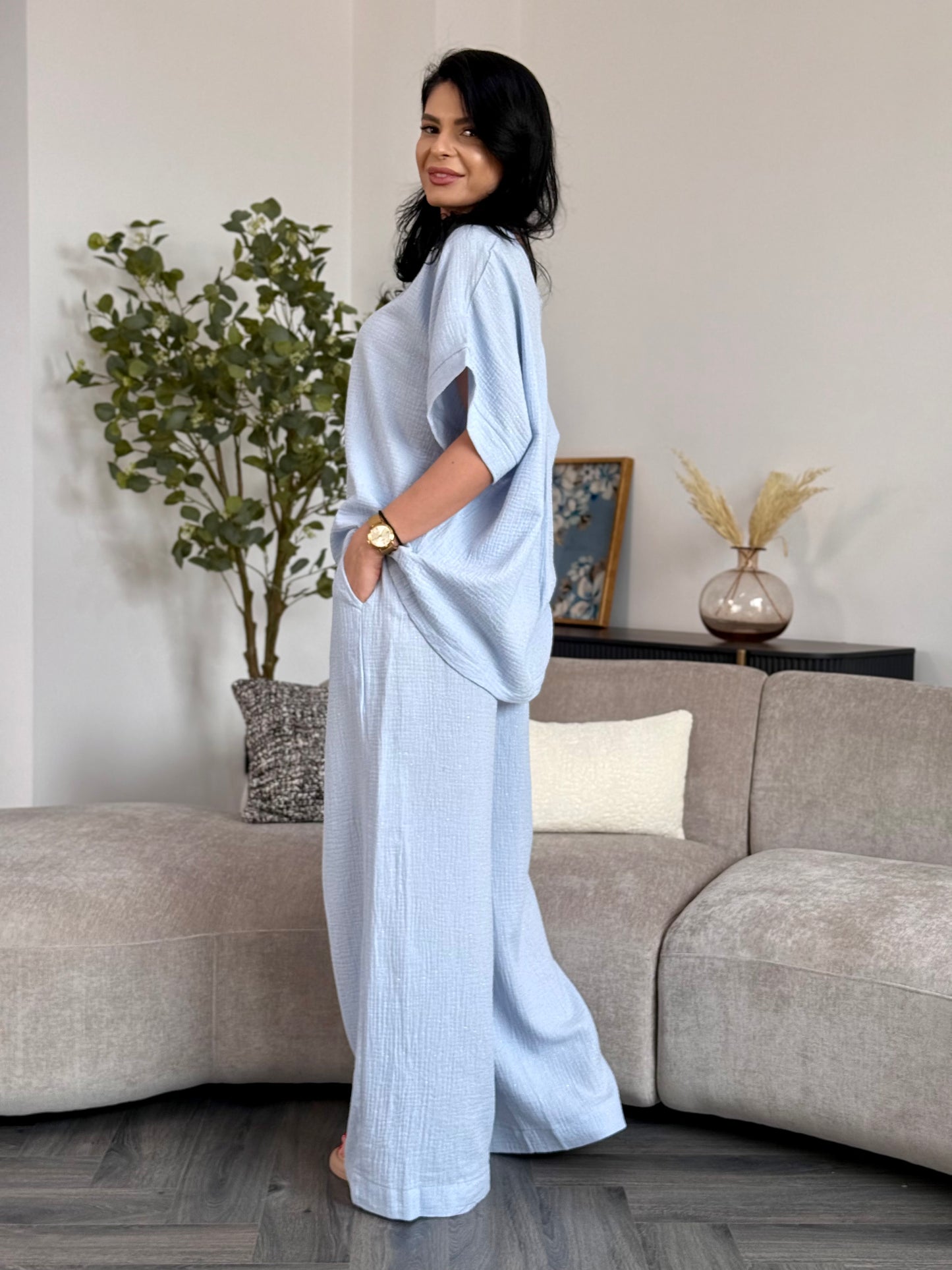 Costum Afrodita -  Baby Blue Shine