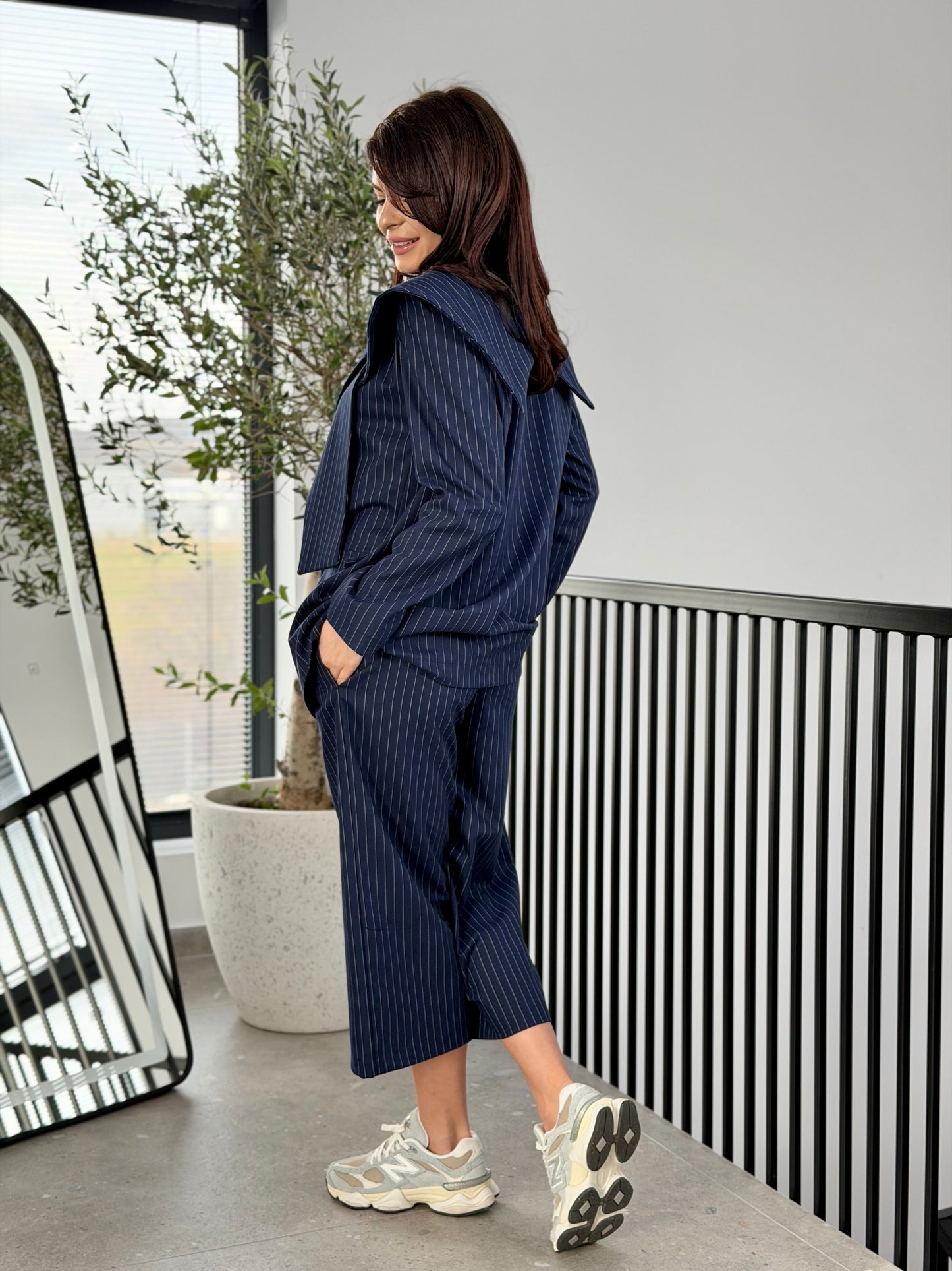 Costum Bunny - Navy Pinstripe