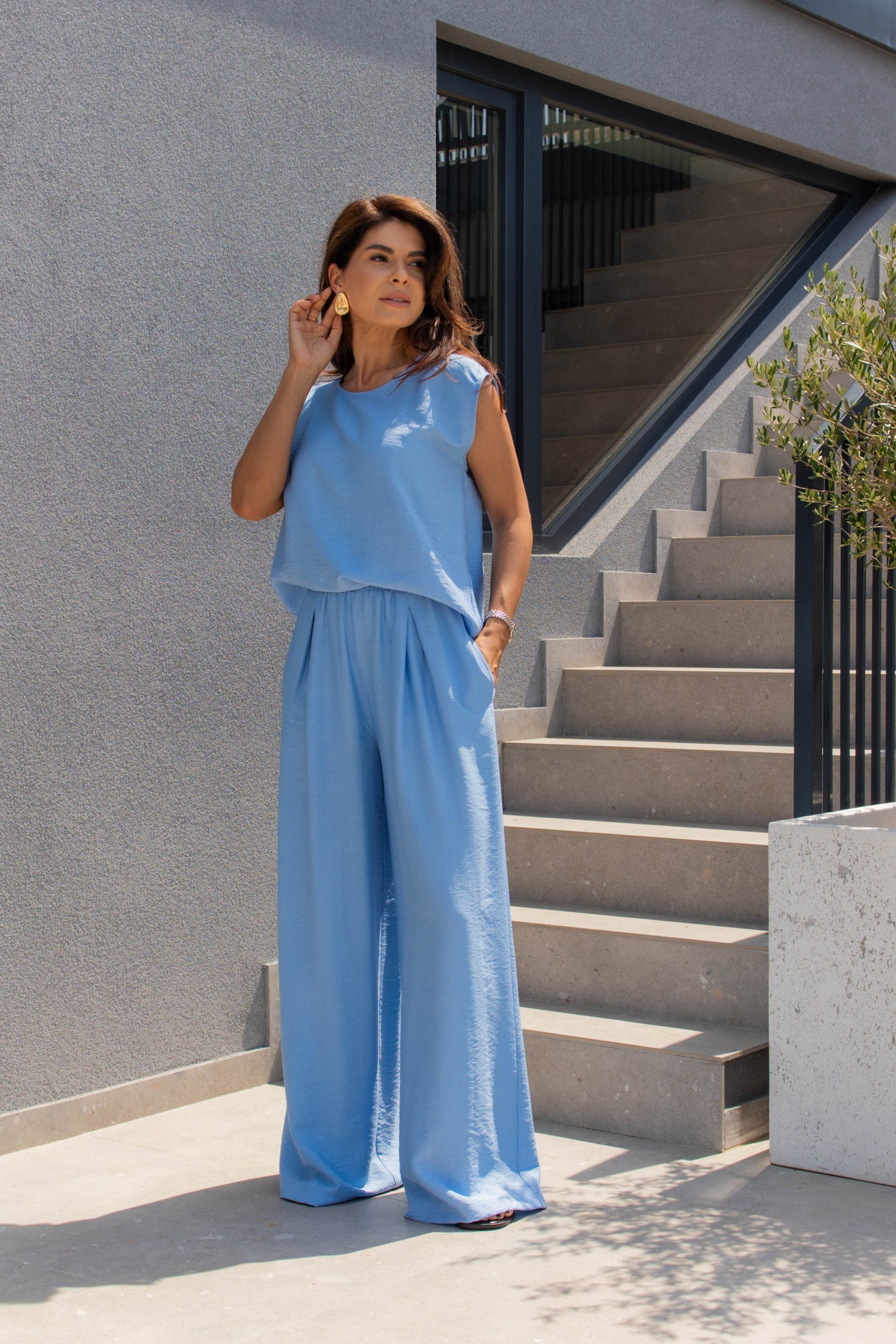 Costum Zinnia - Baby Blue