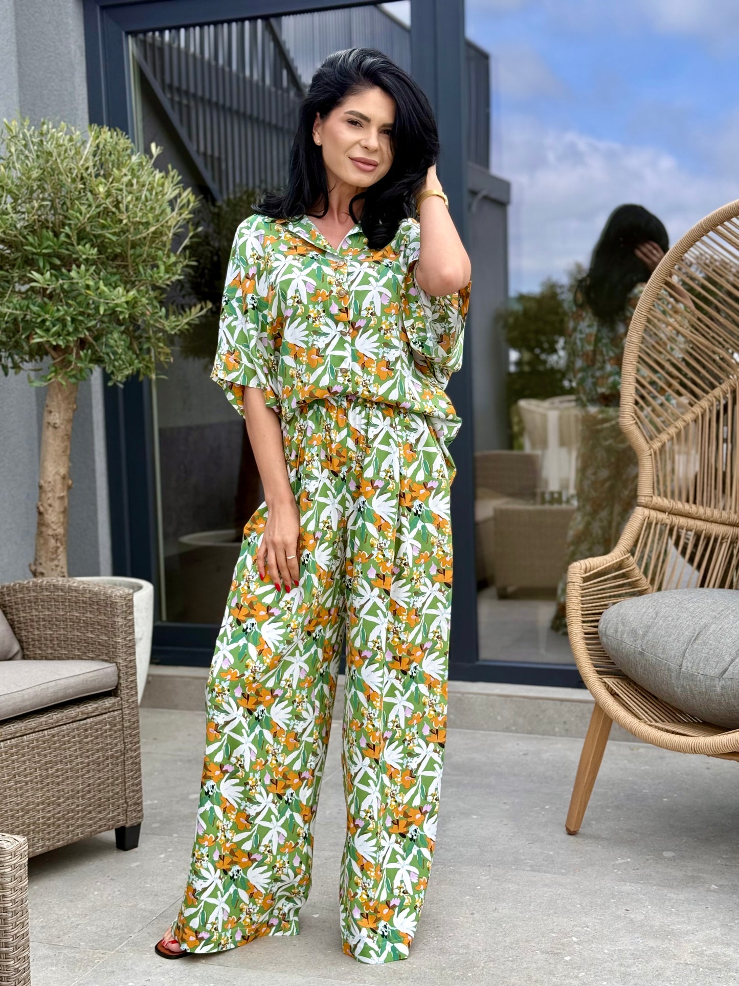 Costum Flower - Tropical Green