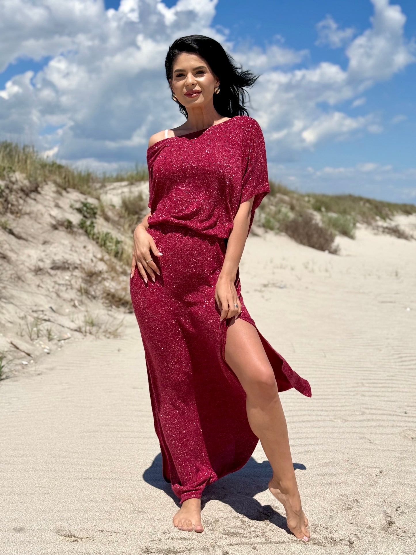 Rochie Sahara - Bordo