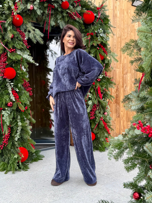 Set Arles - Steel Blue Velvet