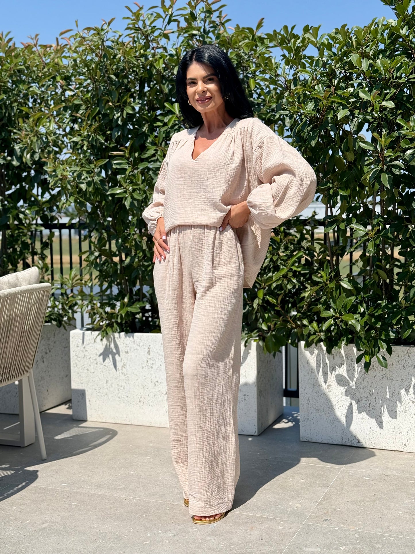 Set Muselina Samara - Creamy