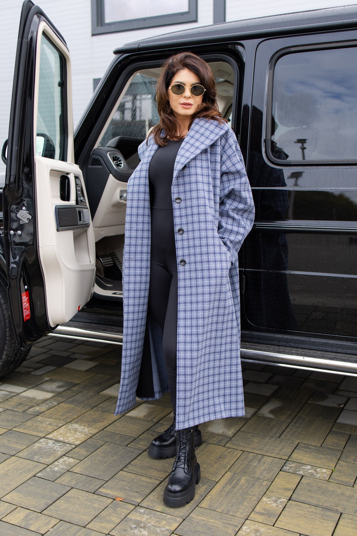 Palton Oversize - Blue Grey