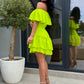 Rochie Zia - Verde Neon