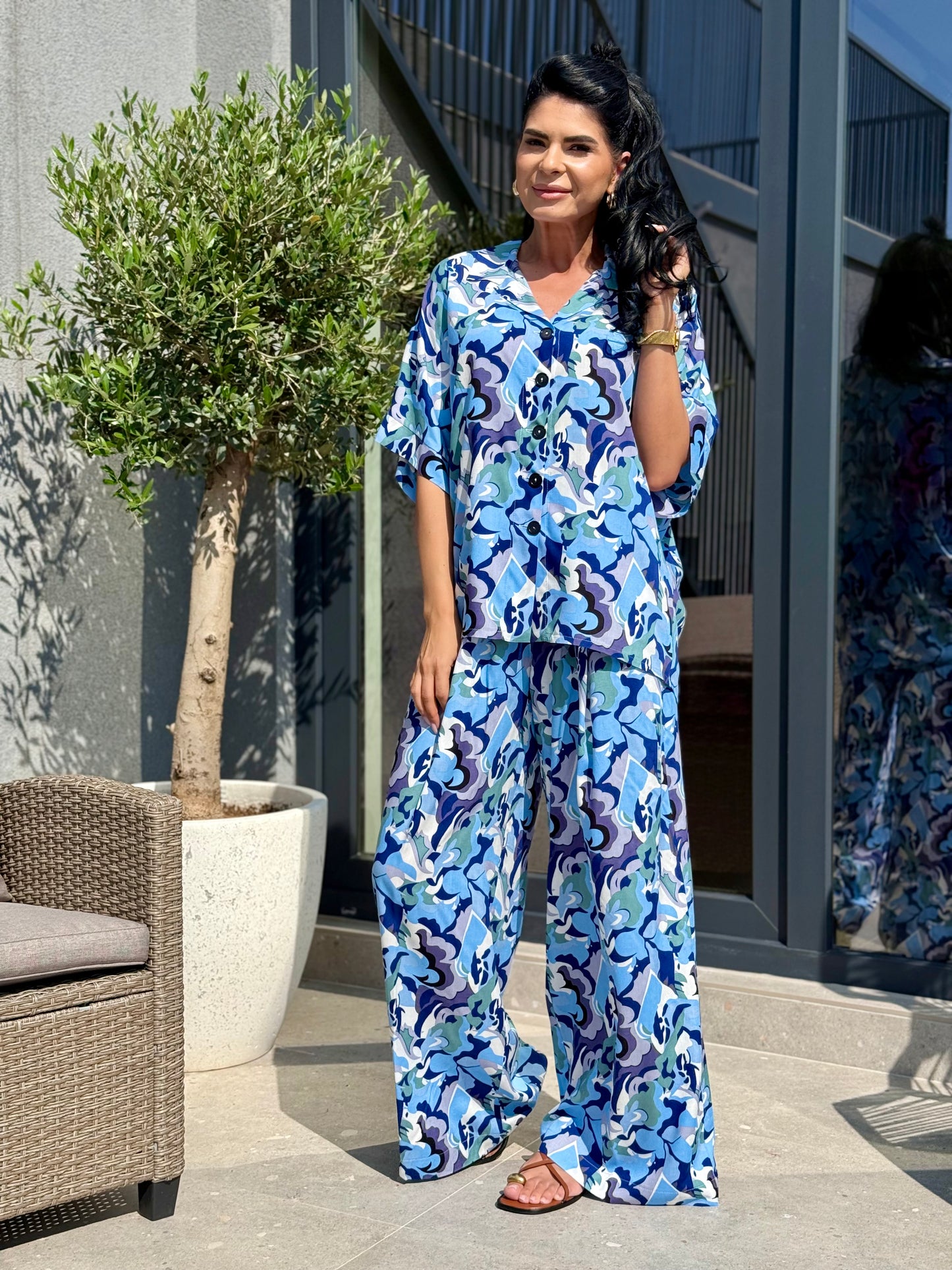 Costum Flower - Dark Blue