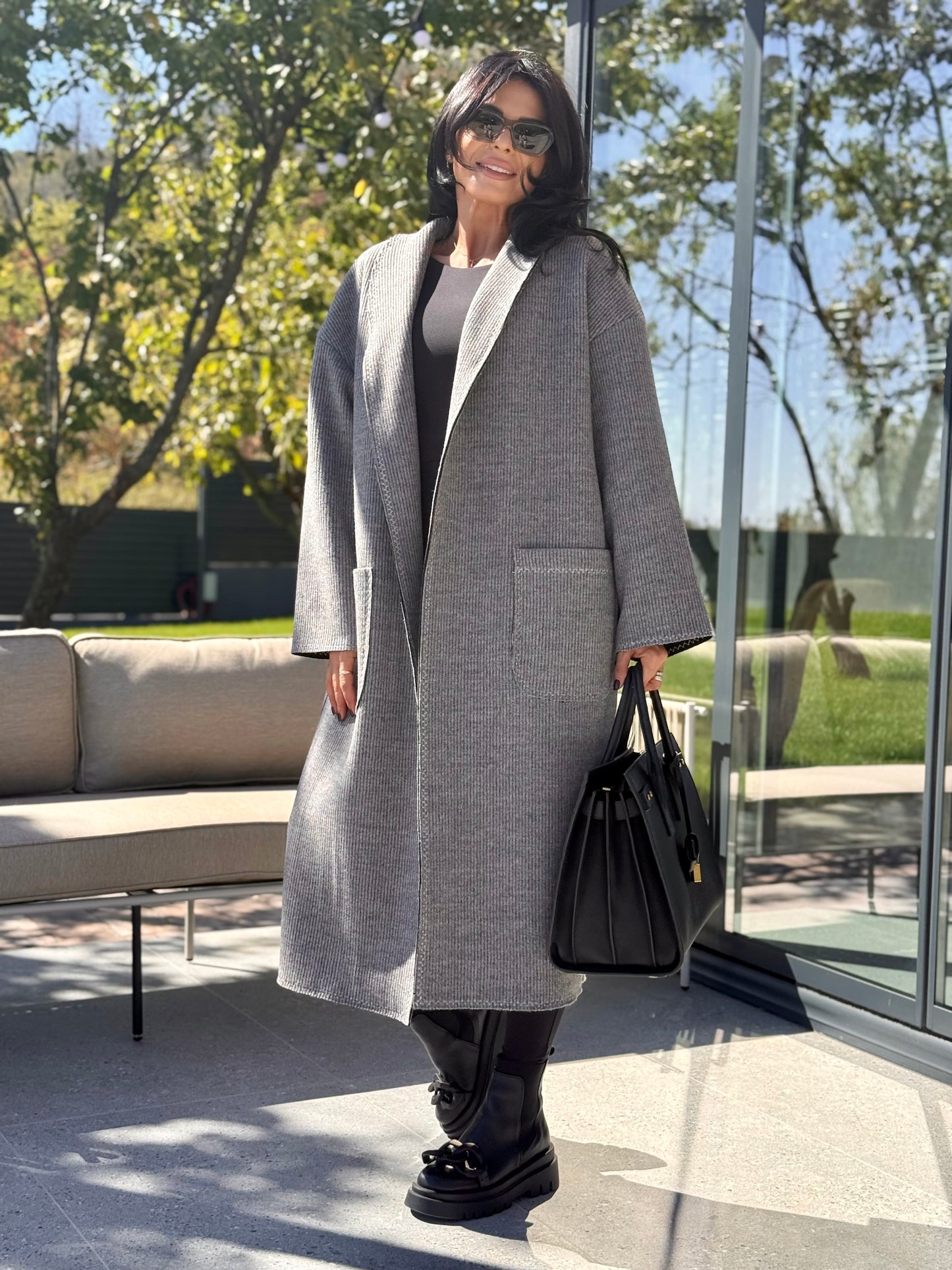 Palton Milanno - Medium Gray