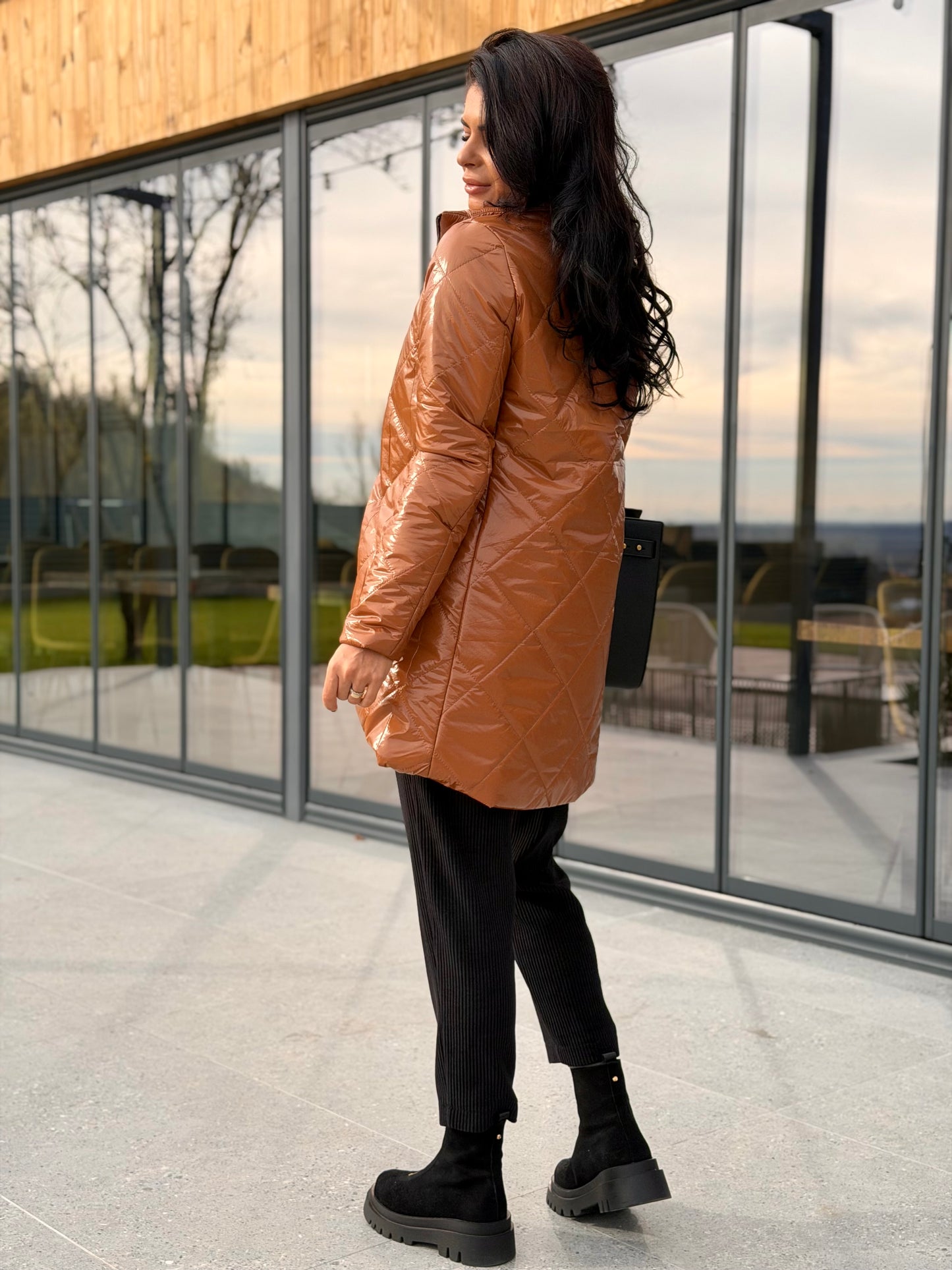 Geaca Amelia - Caramel Brown