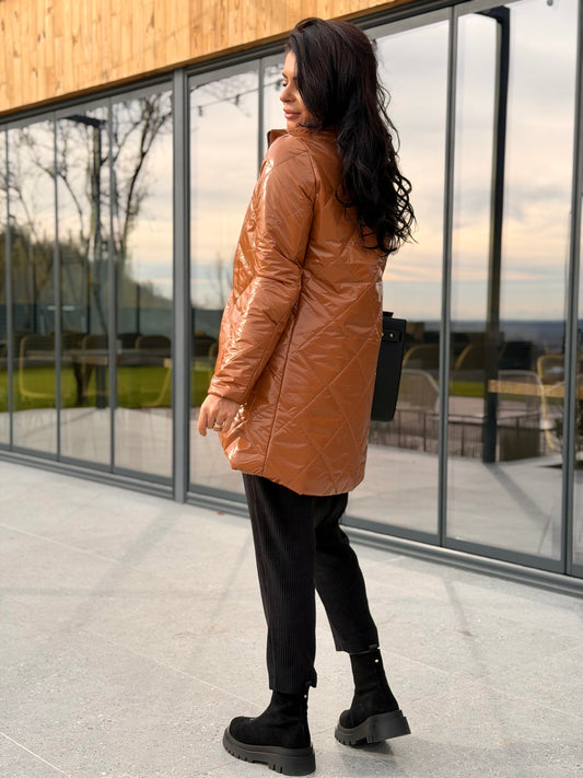 Geaca Amelia - Caramel Brown