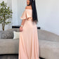 Rochie Lunga ELIZA  - Piersica Deschisa