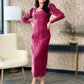 Rochie Florence - Berry Velvet