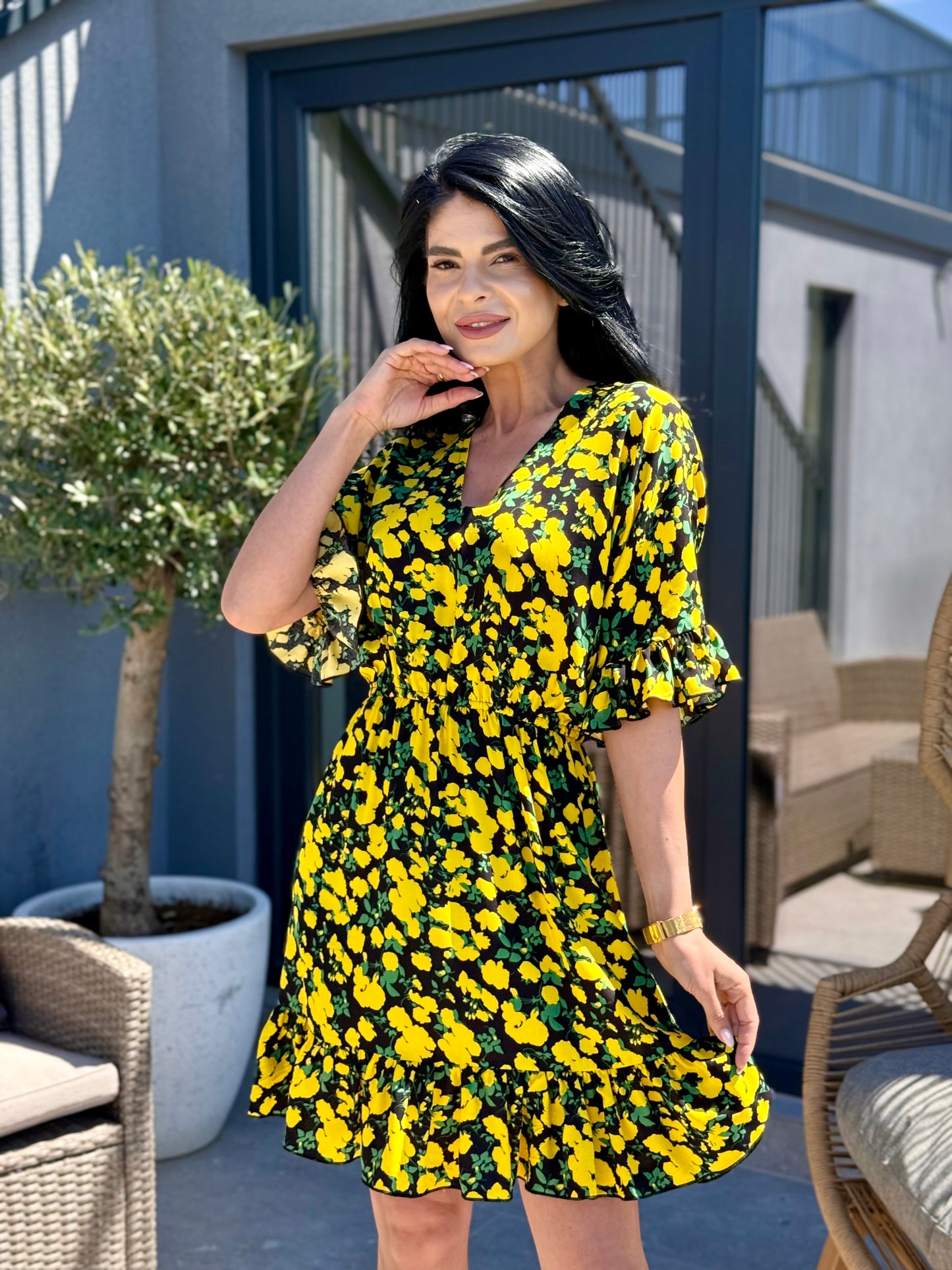 Rochie Ariana - Golden Dots