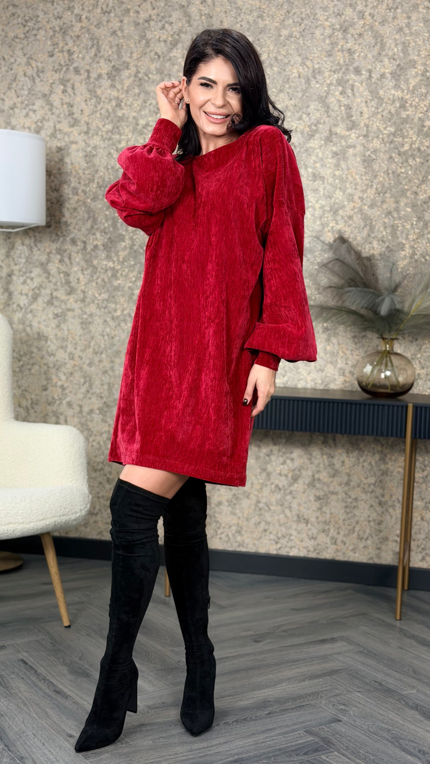 Rochie Cellie - Raspberry Velvet