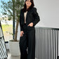 Costum Charlee  - Black Prinstripes