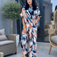 Costum Flora - Geometric Blue