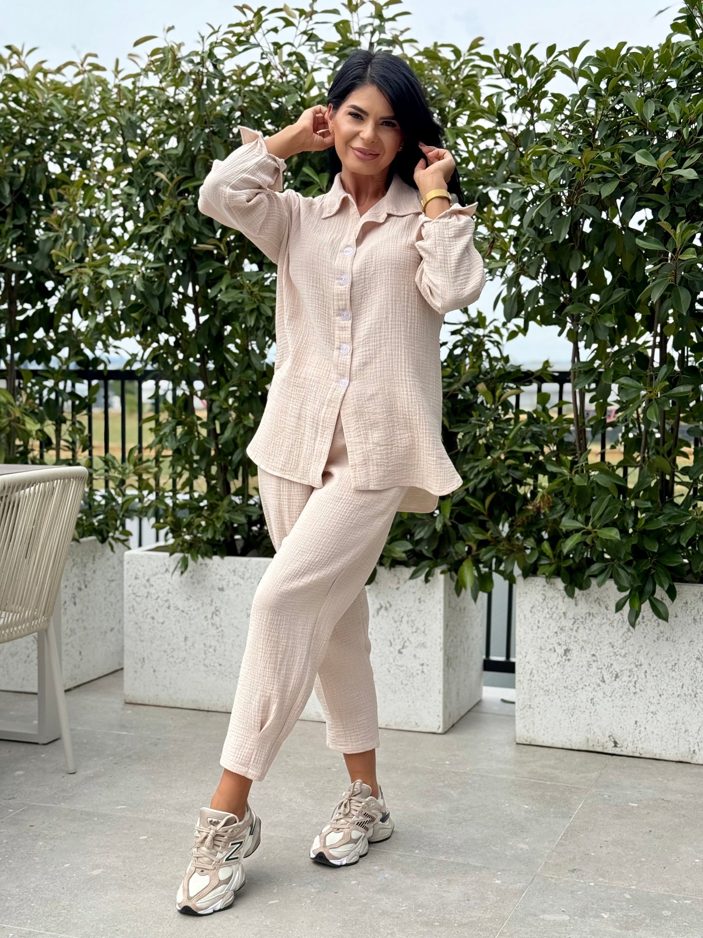 Set Muselina Nika - Mocha Touch