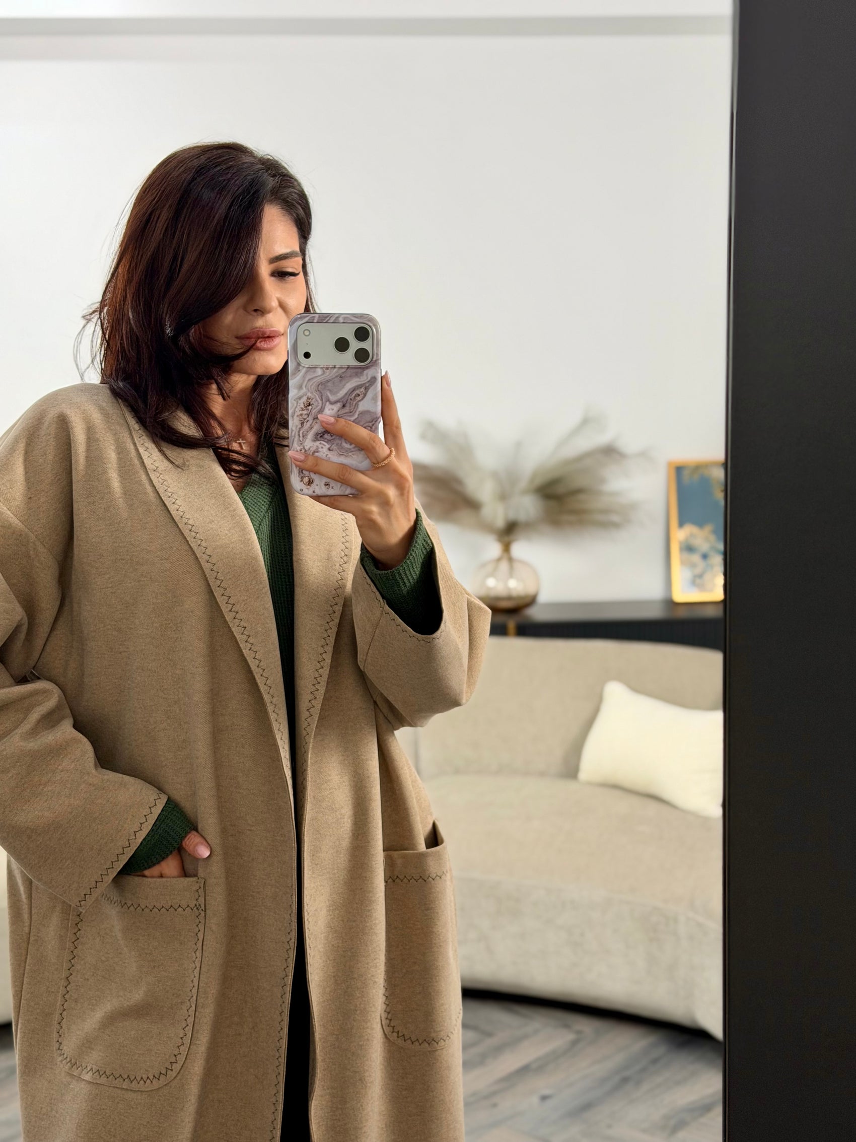 Palton Katia - Caramel