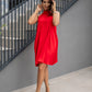 Rochie Lotus - Coral Red