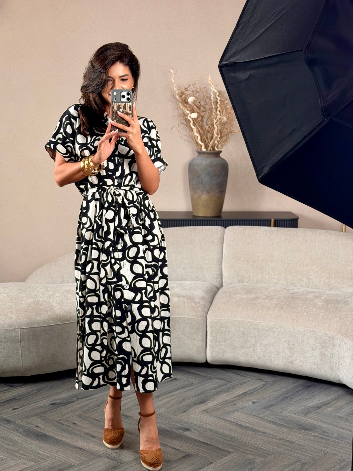 Rochie Cammy - Ivory Noir