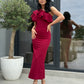 Rochie Soleil - Bordo