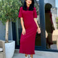 Rochie Casia - Bordo