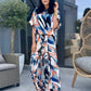 Costum Flora - Geometric Blue
