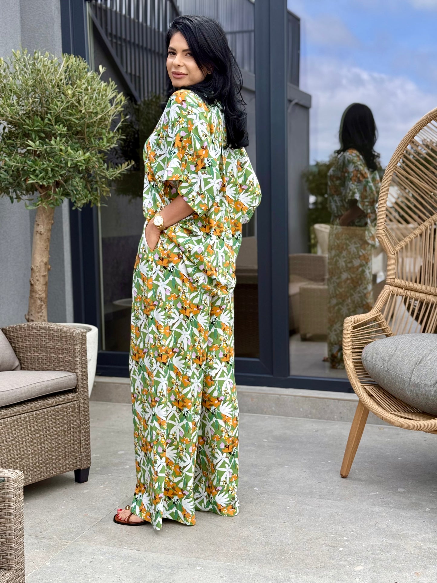 Costum Flower - Tropical Green