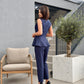 Costum Adelaide - Navy Pinstripes