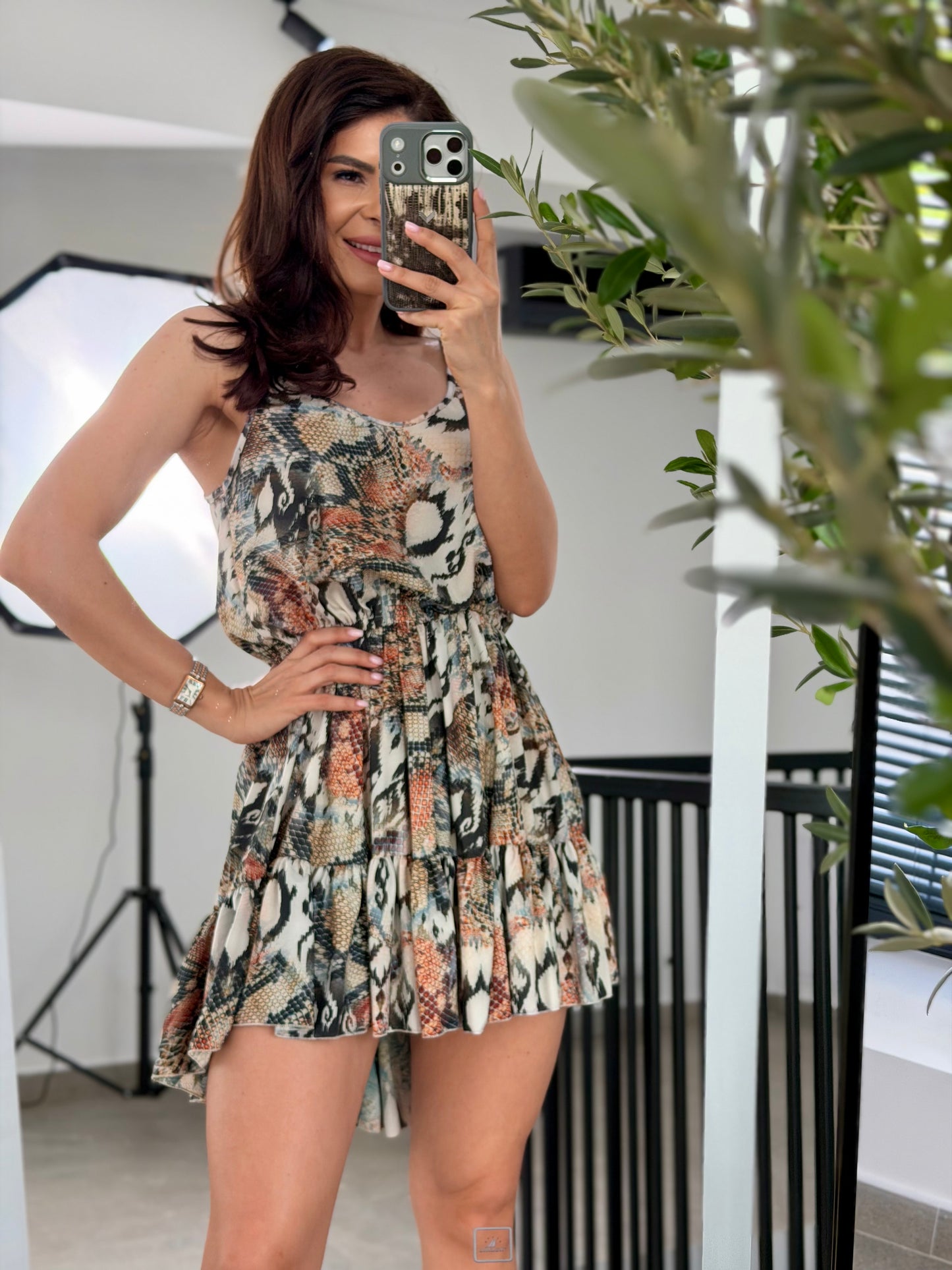 Rochie Mia - Print Snake